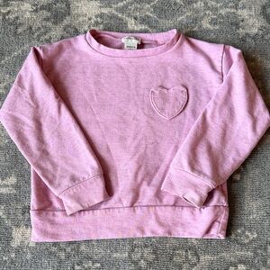 Crewcuts Pink Kids Sweatshirt with Heart